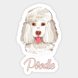 Beautiful Standard Poodle! Especially for Poodle Lovers! Sticker